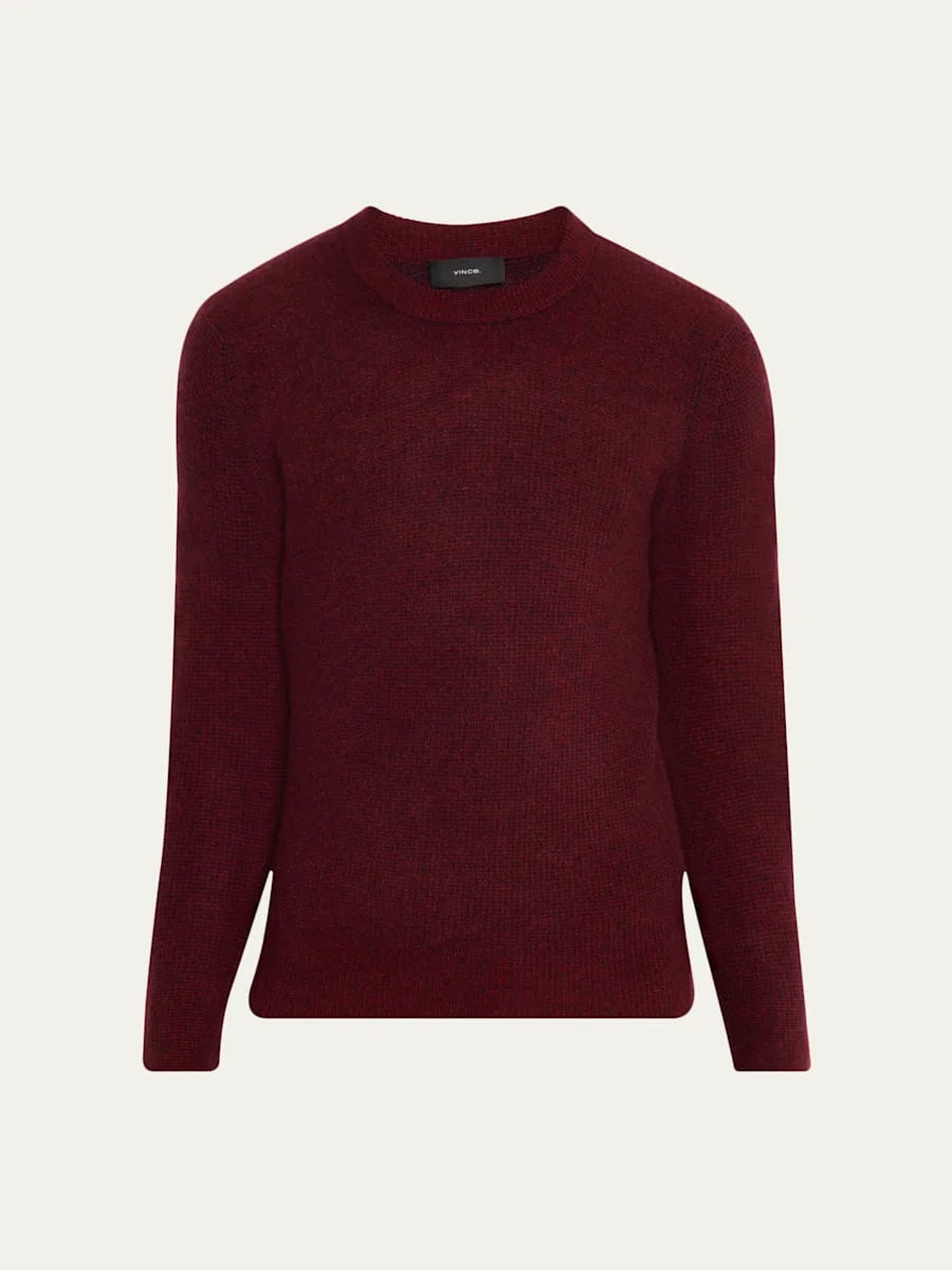 Men's Boiled Cashmere Thermal Sweater - 1