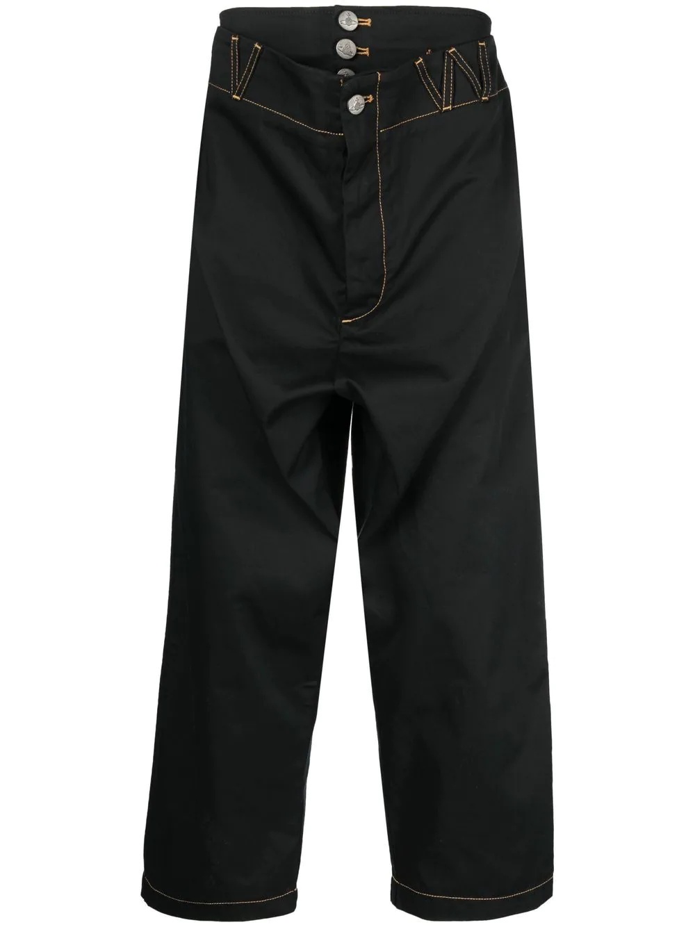 high-waist wide-leg trousers - 1