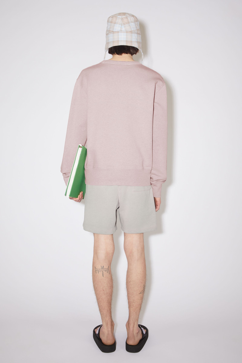 Crew neck sweatshirt - Violet pink melange 3