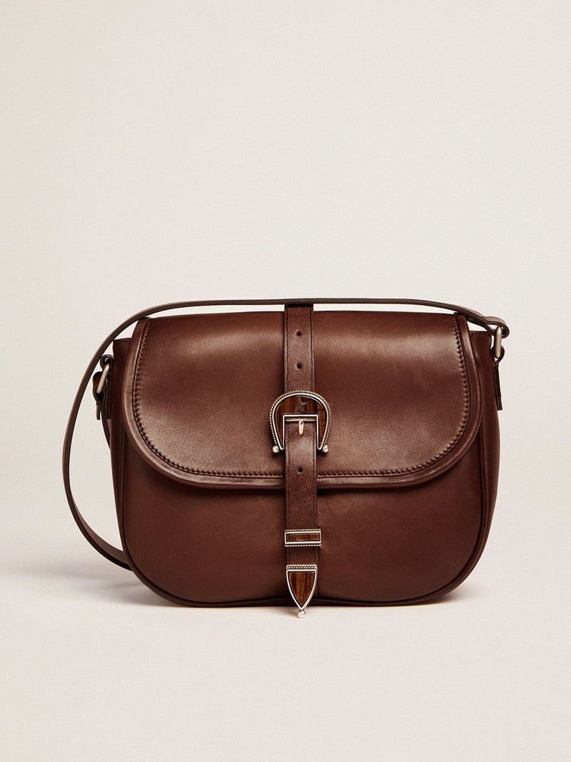 Medium Rodeo Bag in dark tan leather - 1