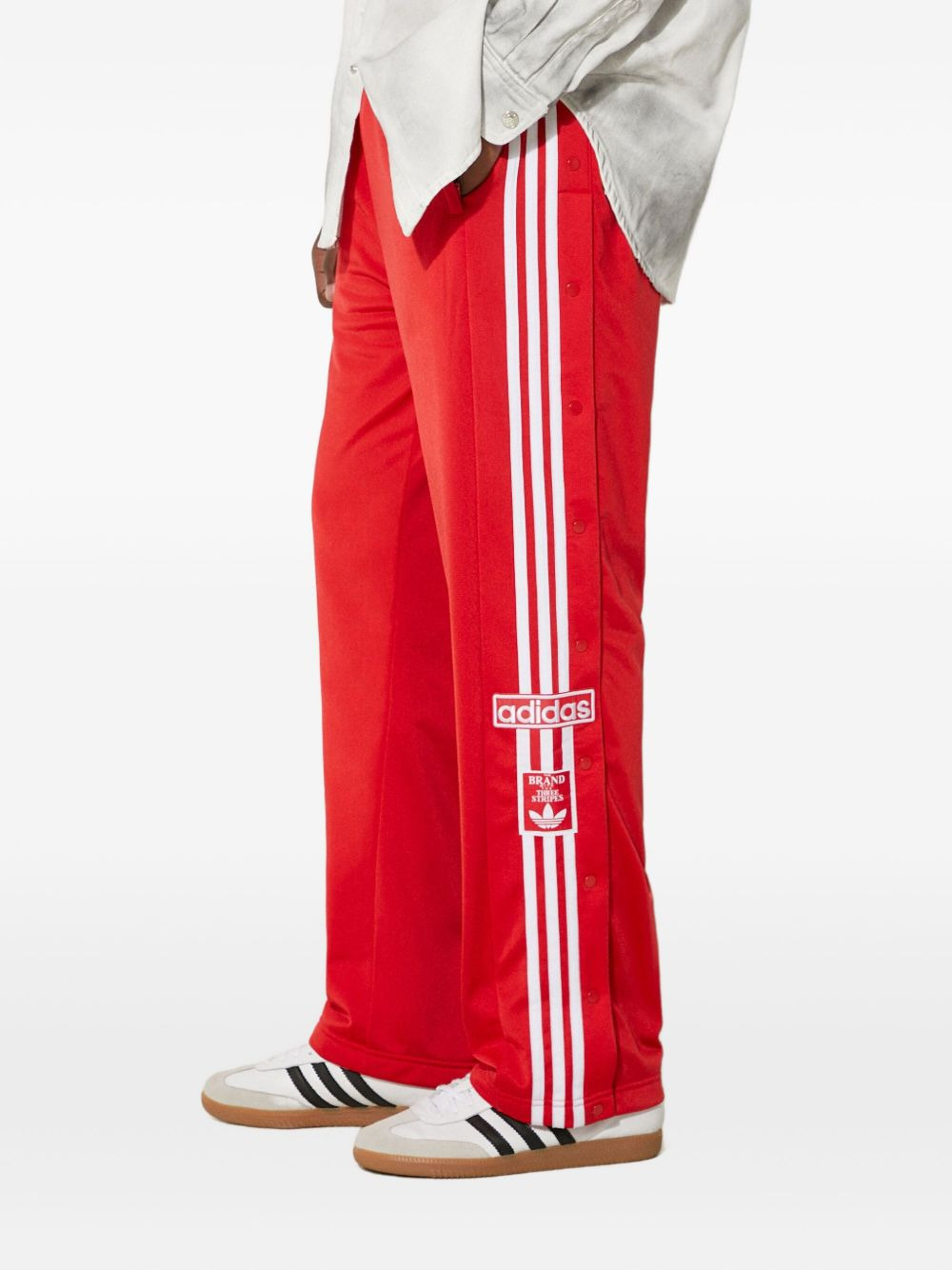 three-stripe side-button trousers - 3