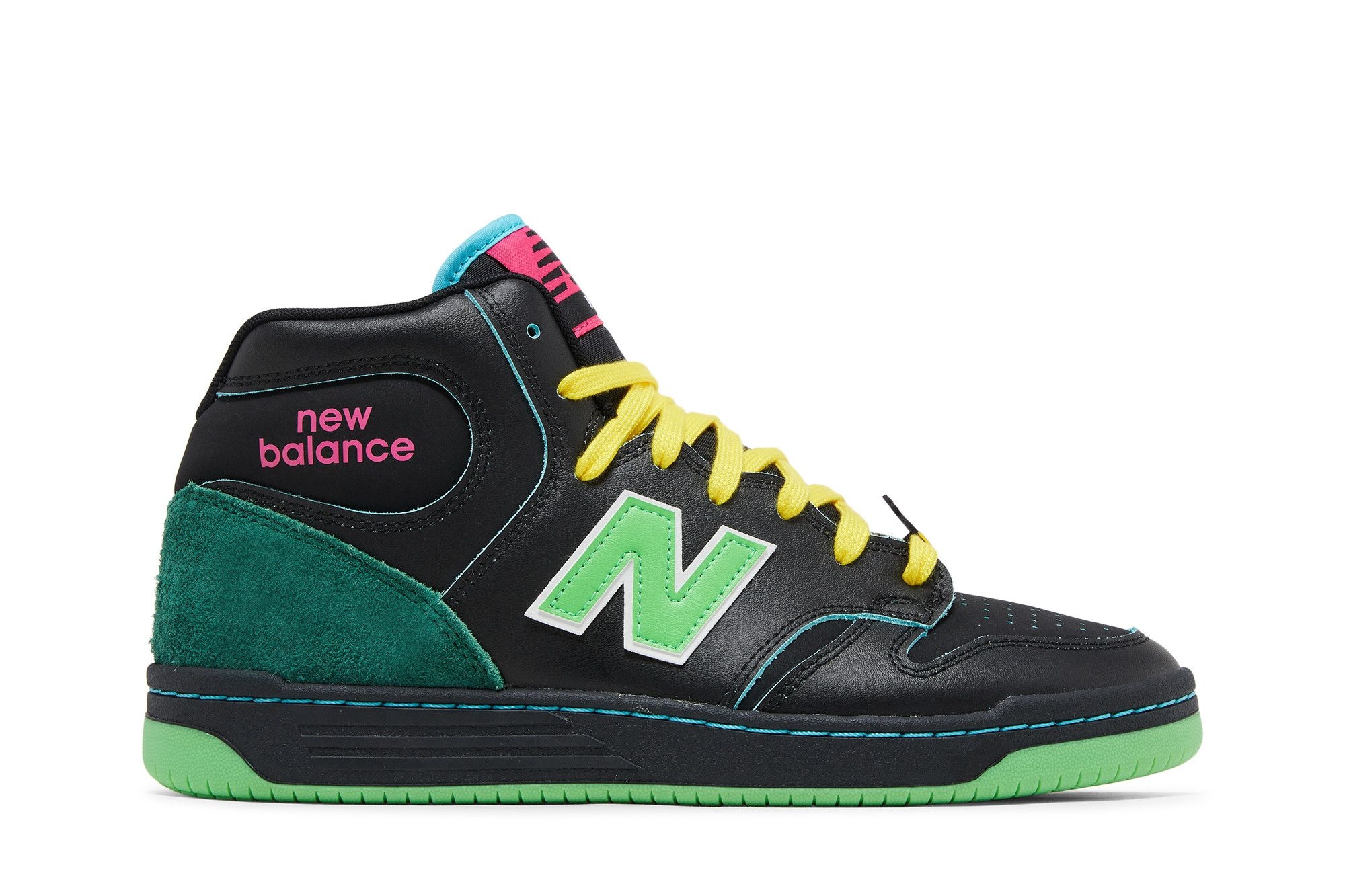 Natas Kuapas x Numeric 480 High 'Black Lime Green' - 1