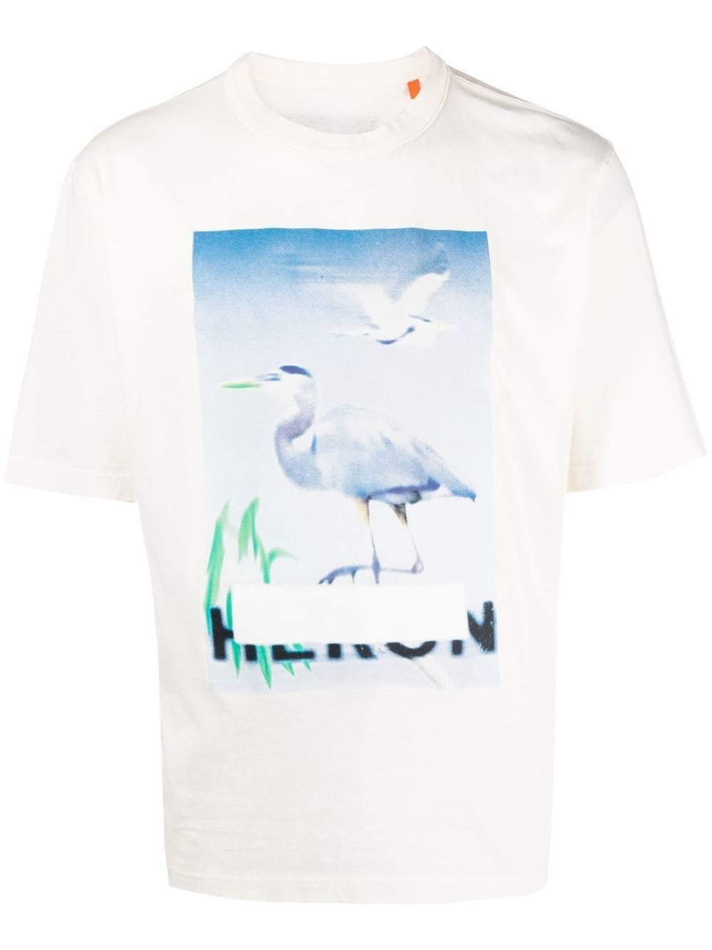 Censored Heron printed T-shirt - 1