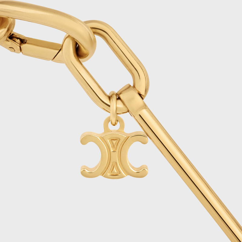 Celine Charms Necklace in Brass with Gold Finish 5