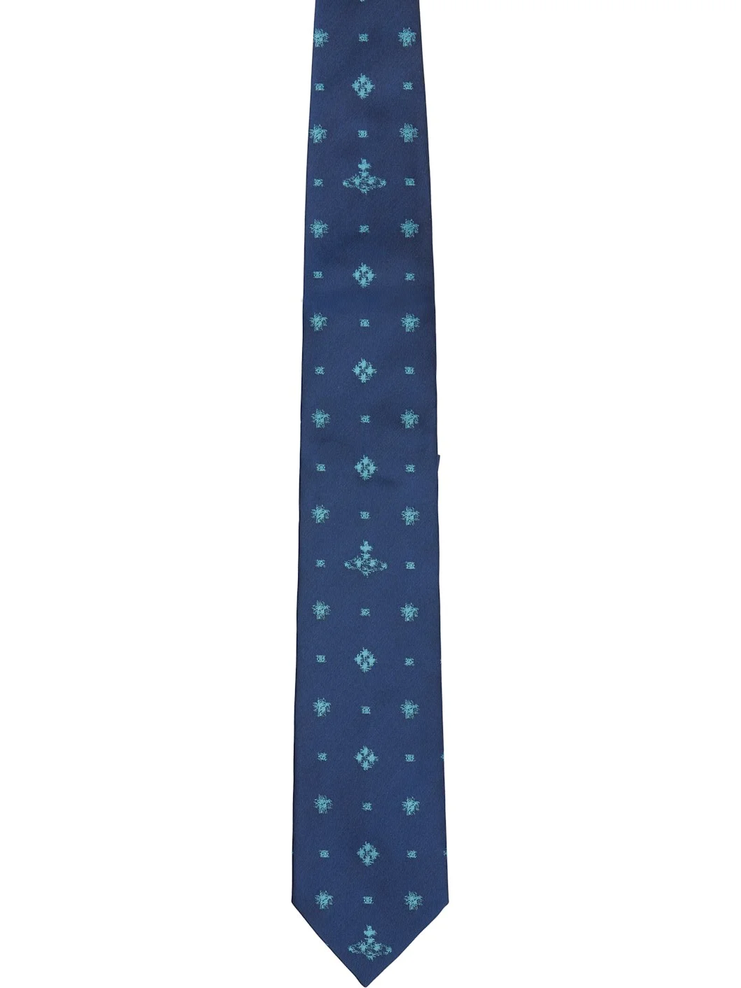 Navy Silk Tie - 1