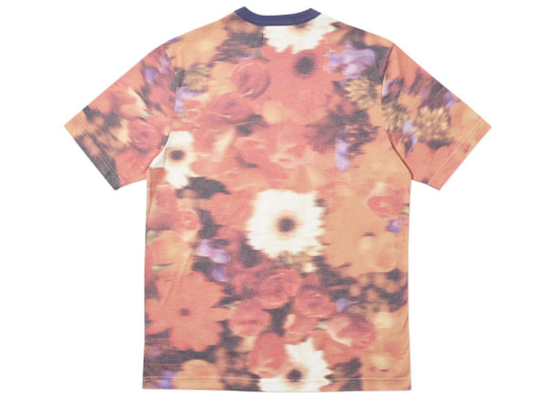 PALACE Palace Blurry Flower Ringer T-Shirt Orange outlook