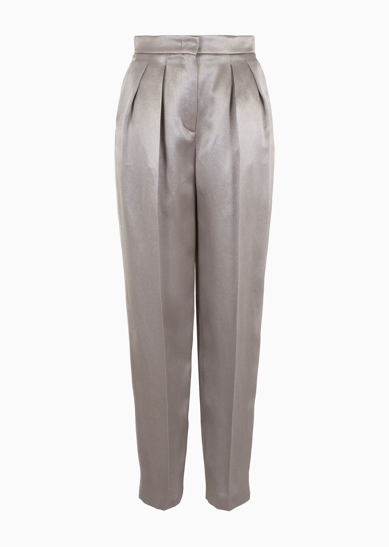 Two-dart ottoman silk trousers - 1