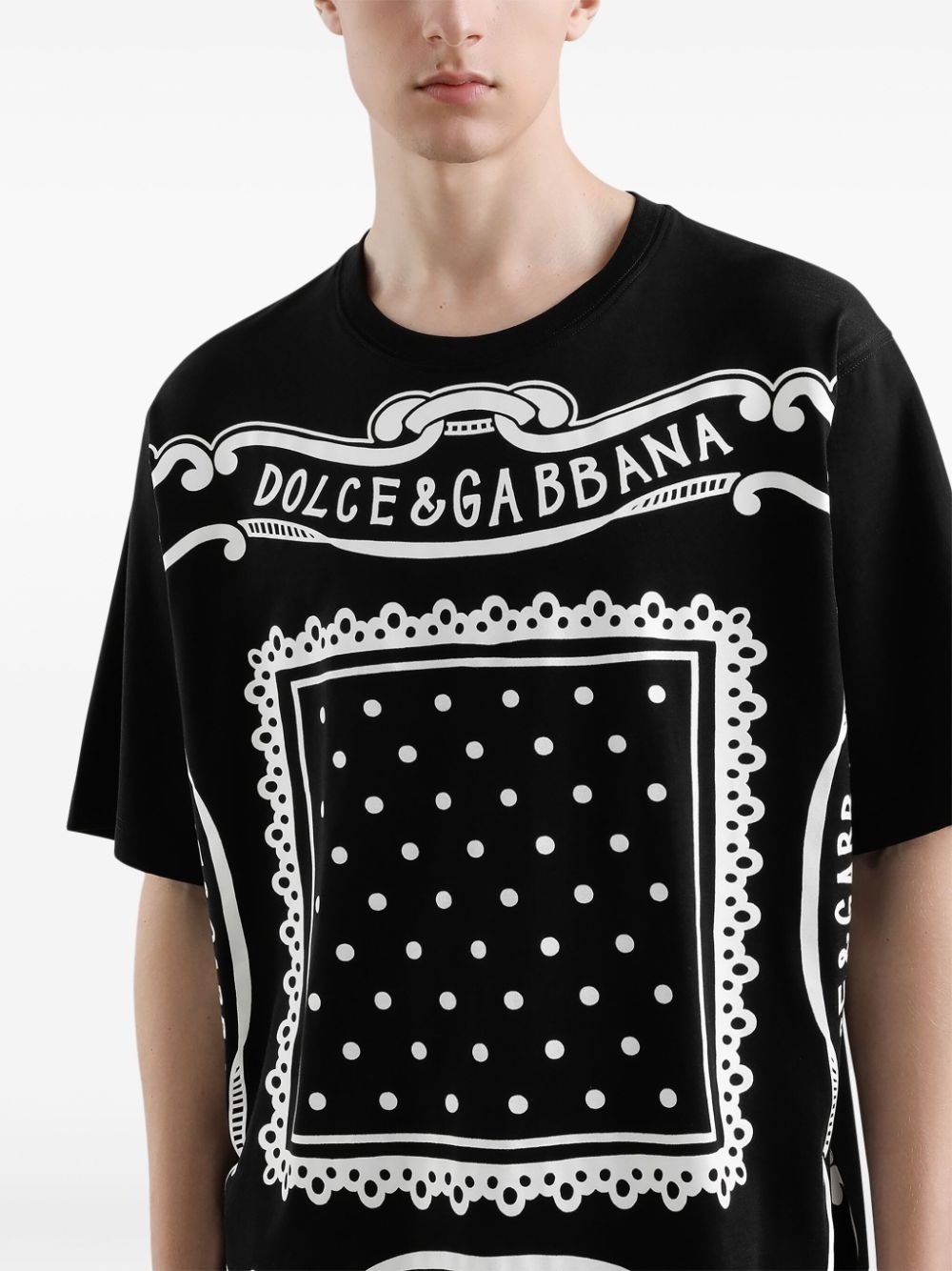 bandana-print cotton T-shirt - 5