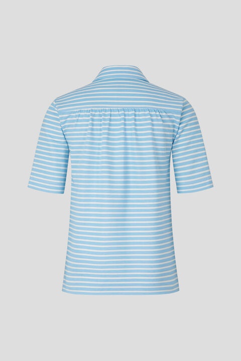 Peony Polo shirt in Light blue/White - 5