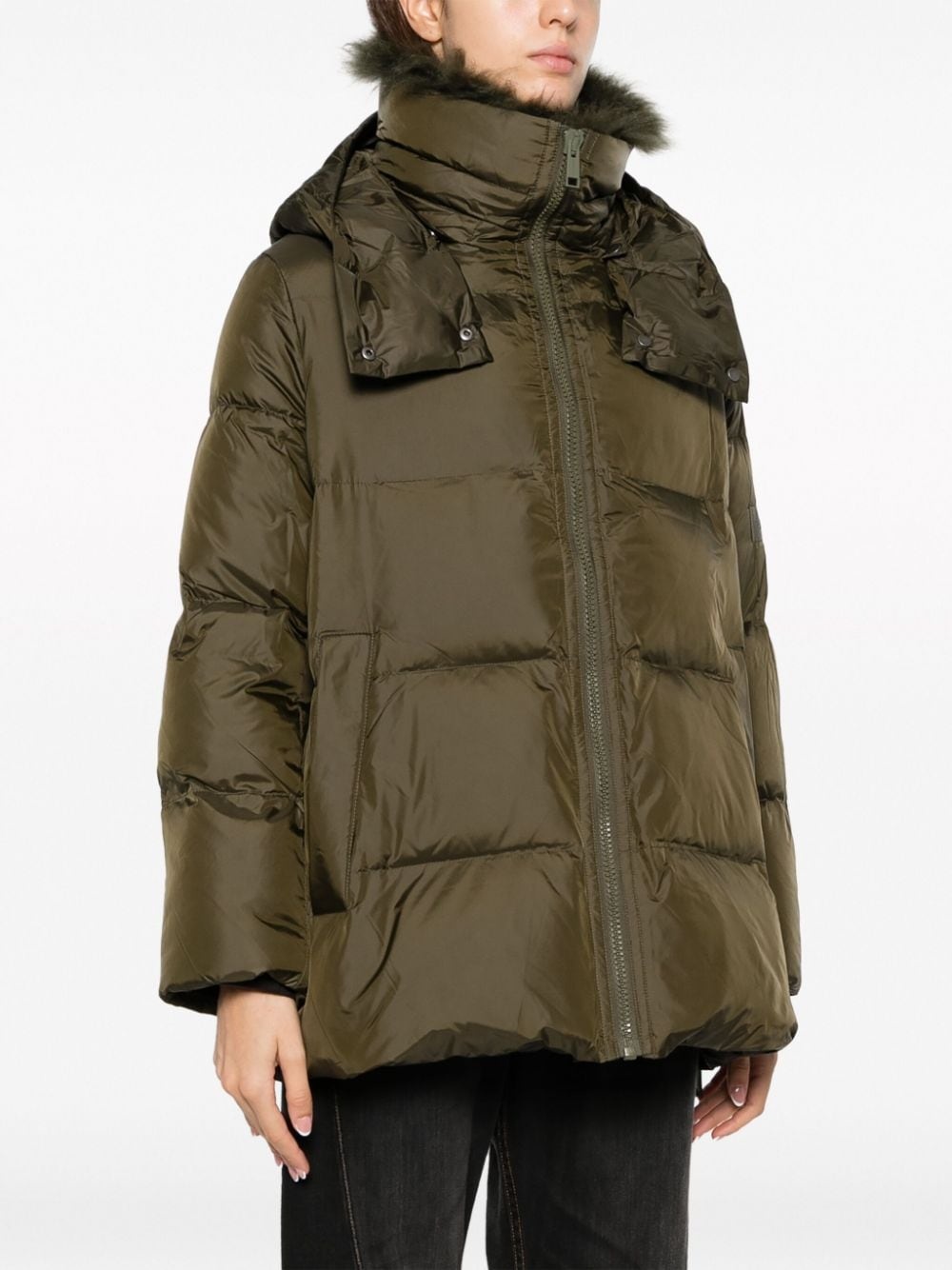 hooded padded coat - 3