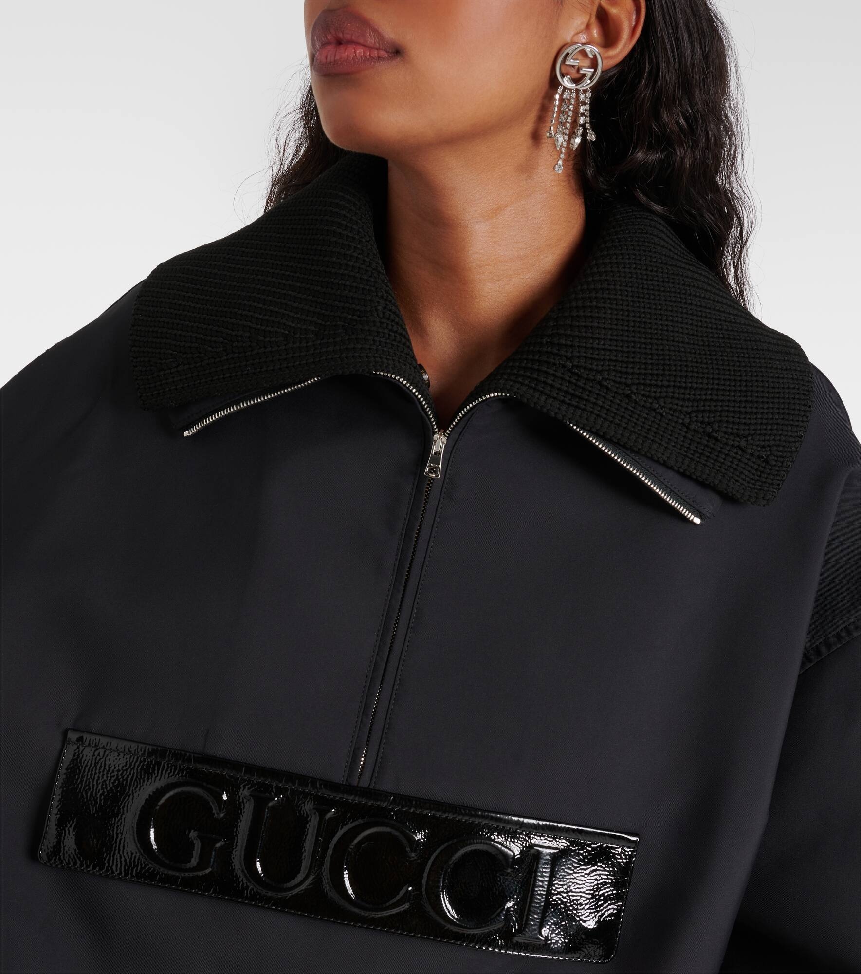 Techno gabardine half-zip jacket - 4