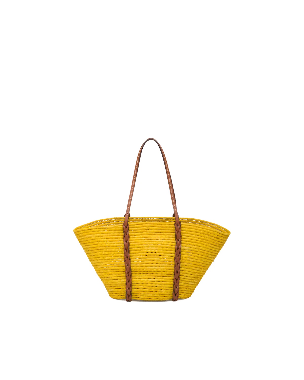 Straw and Leather Tote - 4