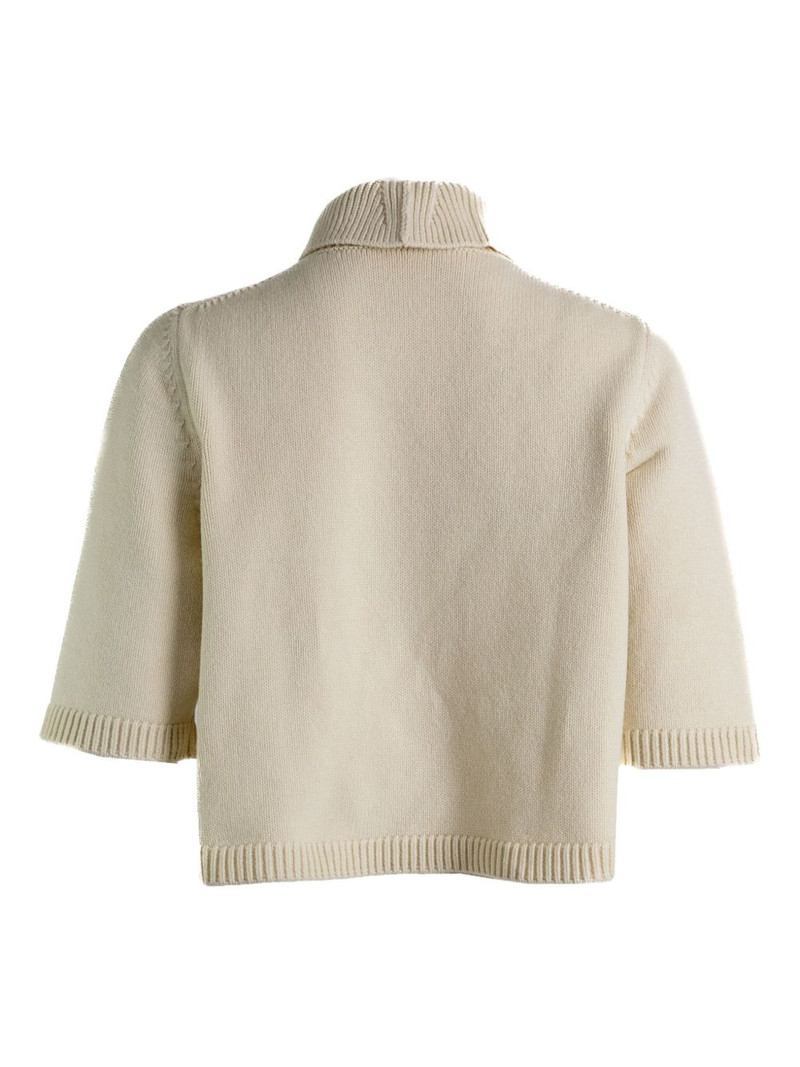 Alaïa ribbed turtleneck sweater outlook