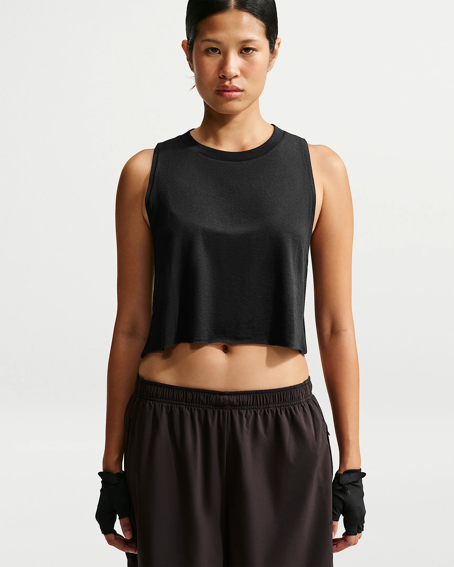 NikeSKIMS Performance Cotton Blend Women's Cropped Tank Top - 1
