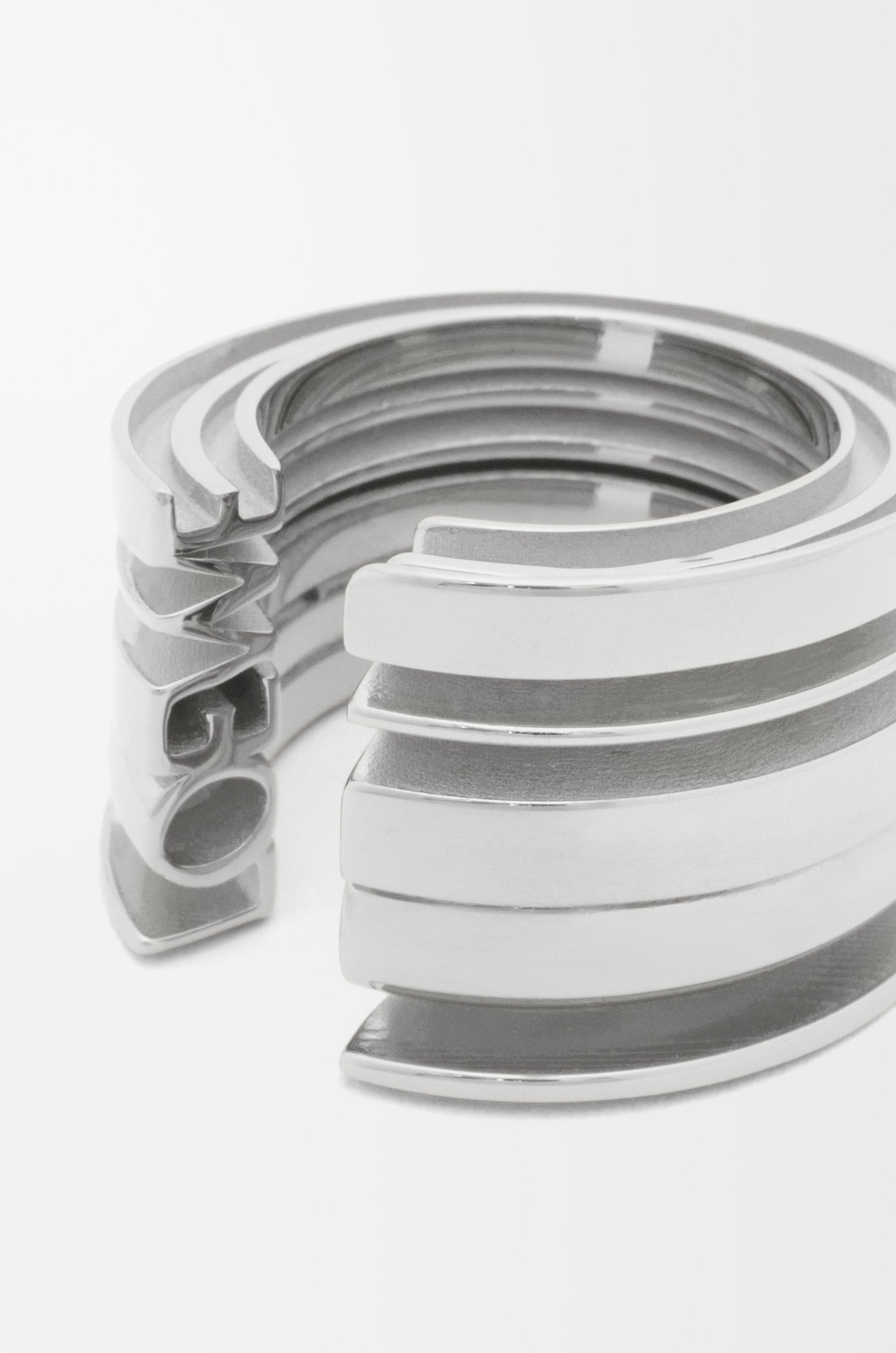 LOEWE Graphic ring in sterling silver - 4