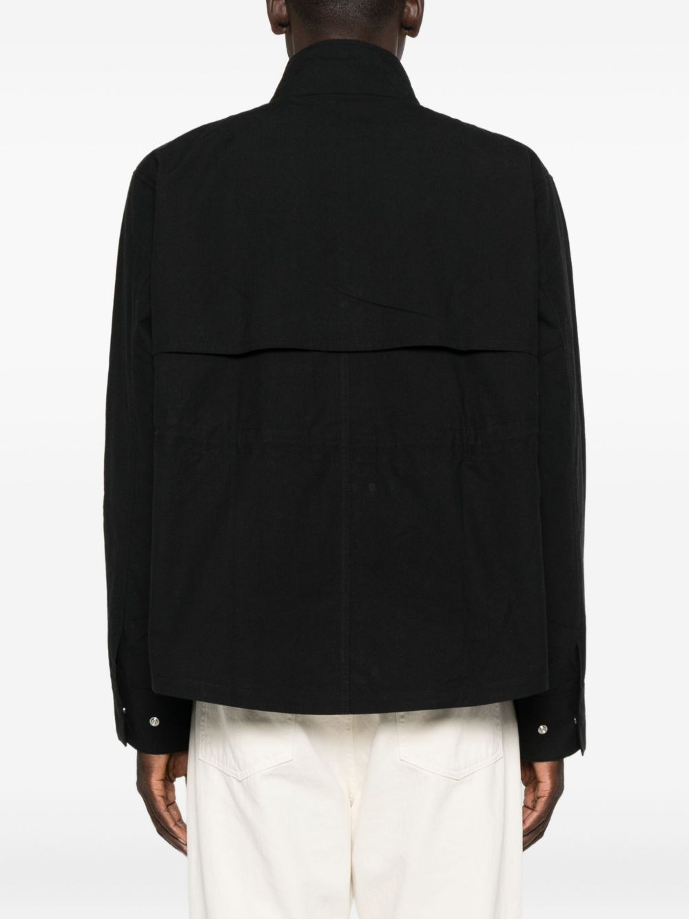 elasticated-waist multi-pocket jacket - 4