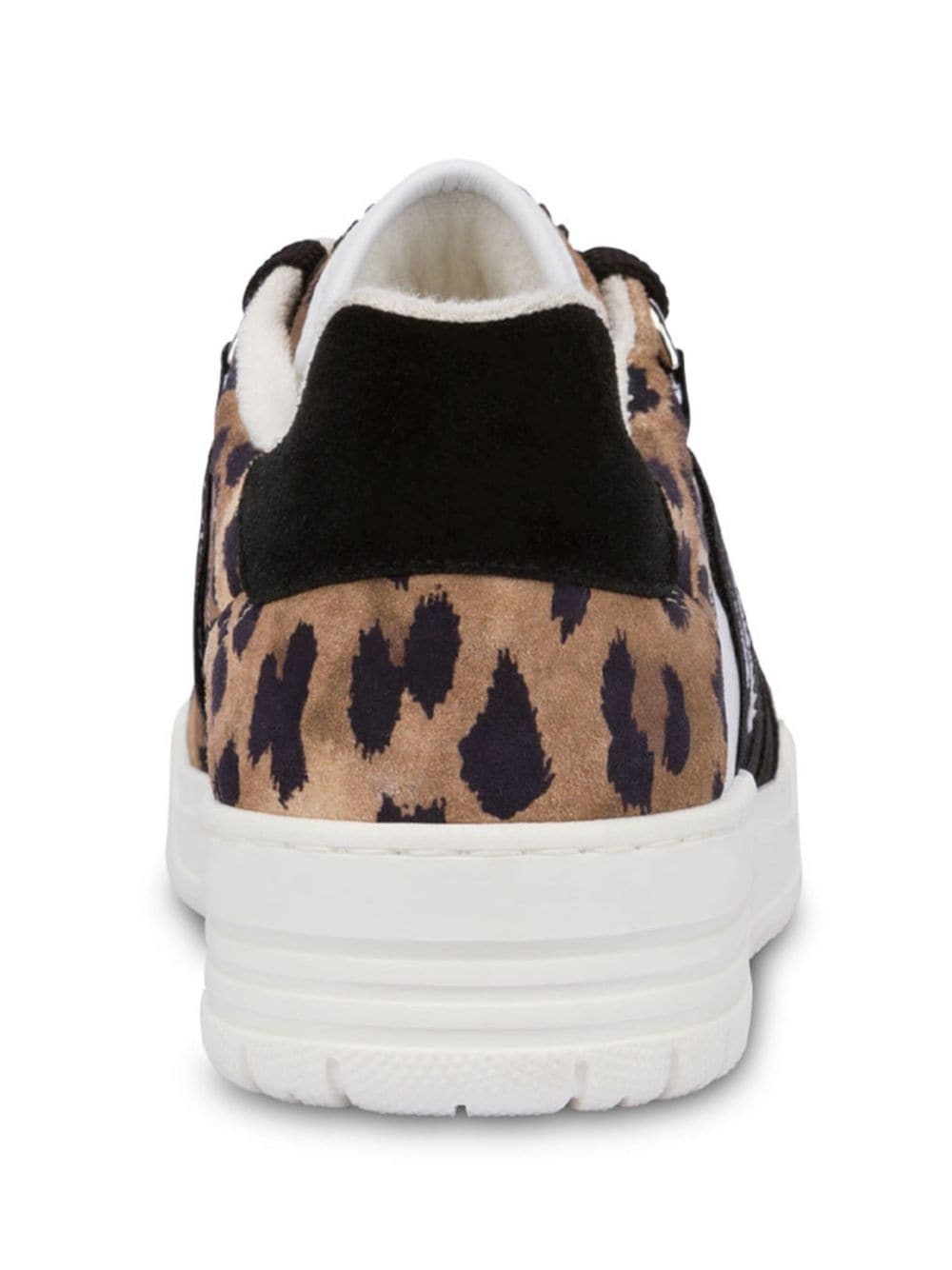 cheetah-print lace-up sneakers - 3