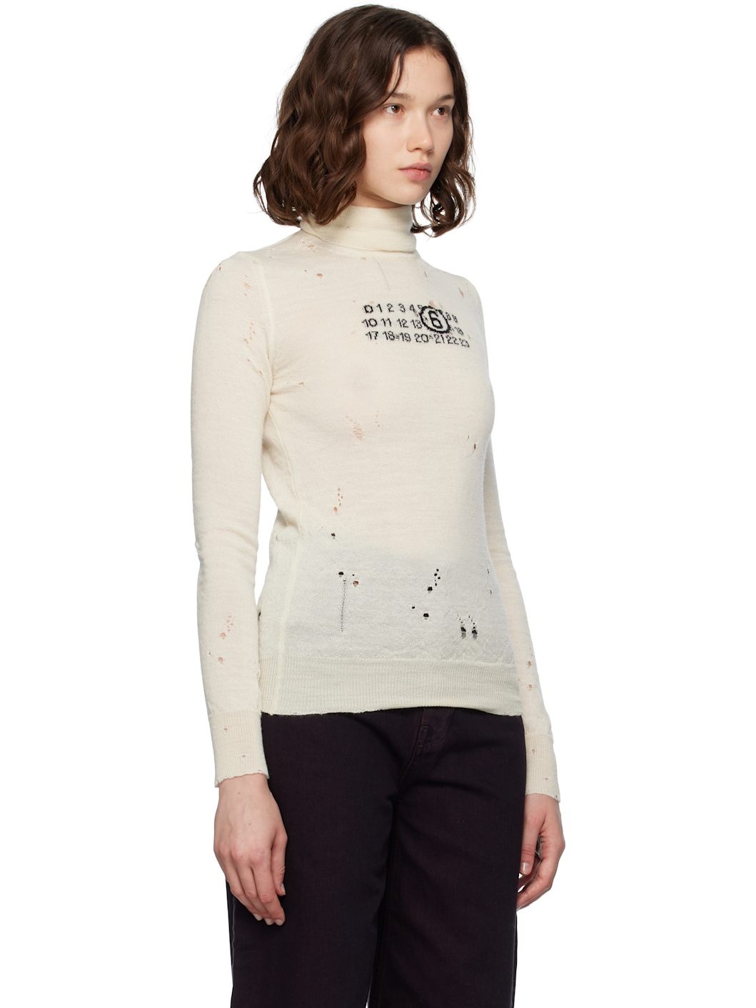 Off-White Wool Turtleneck - 2