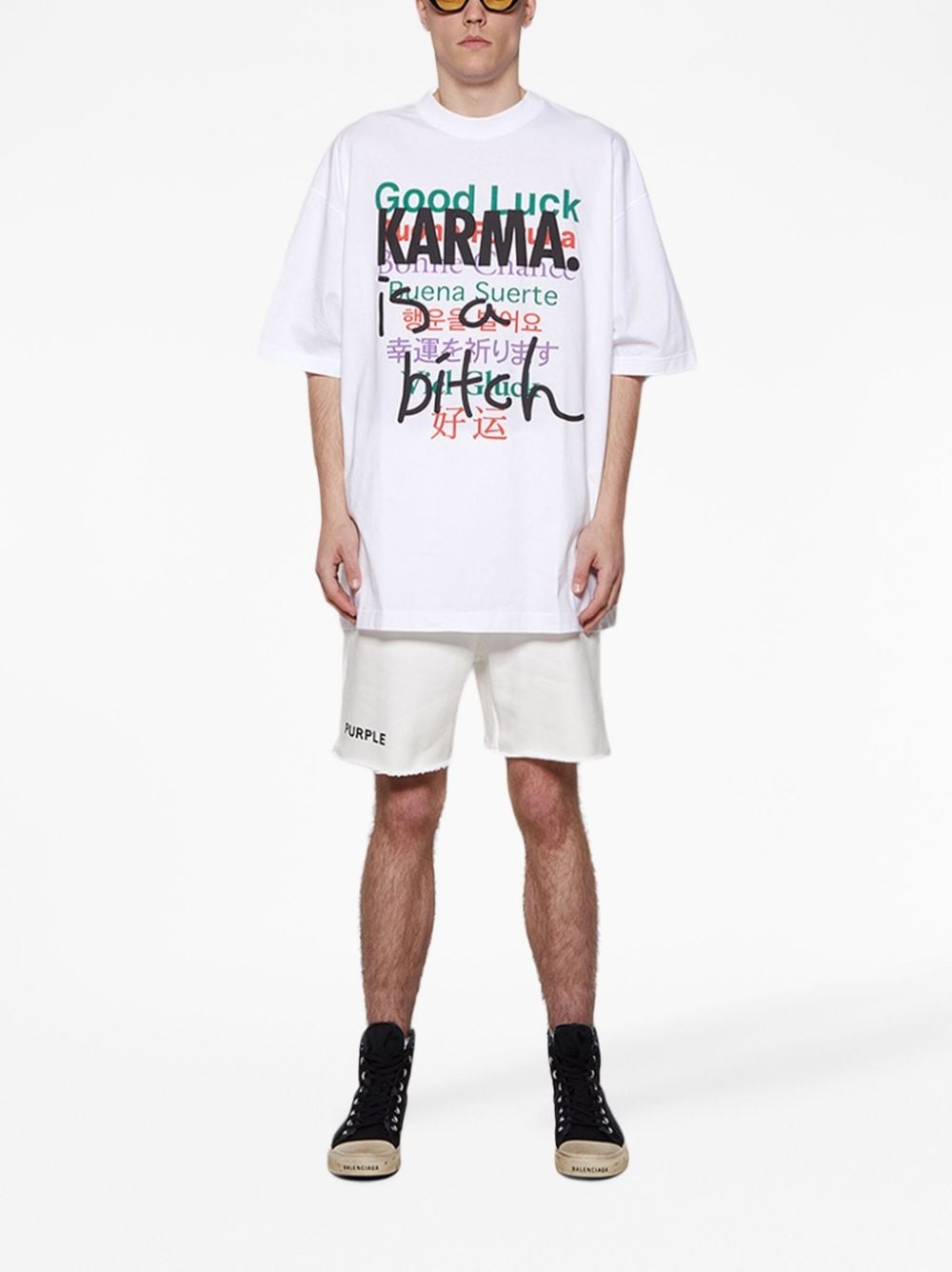 Good Luck Karma cotton T-shirt - 2