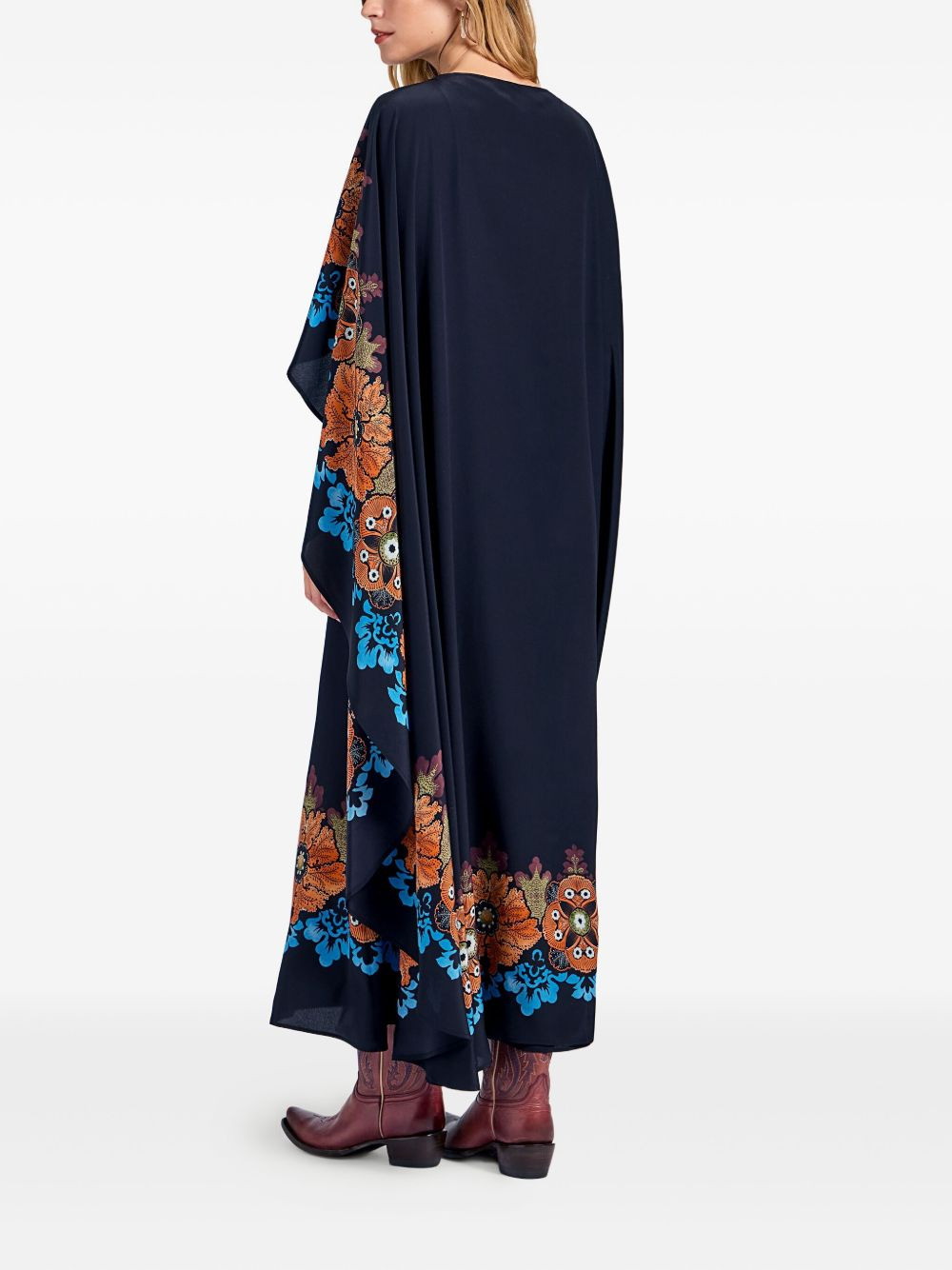 floral-print midi day dress - 3