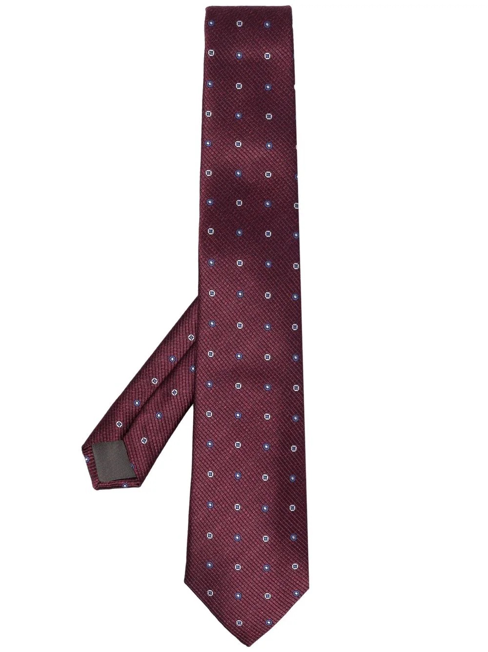 jacquard silk tie - 1