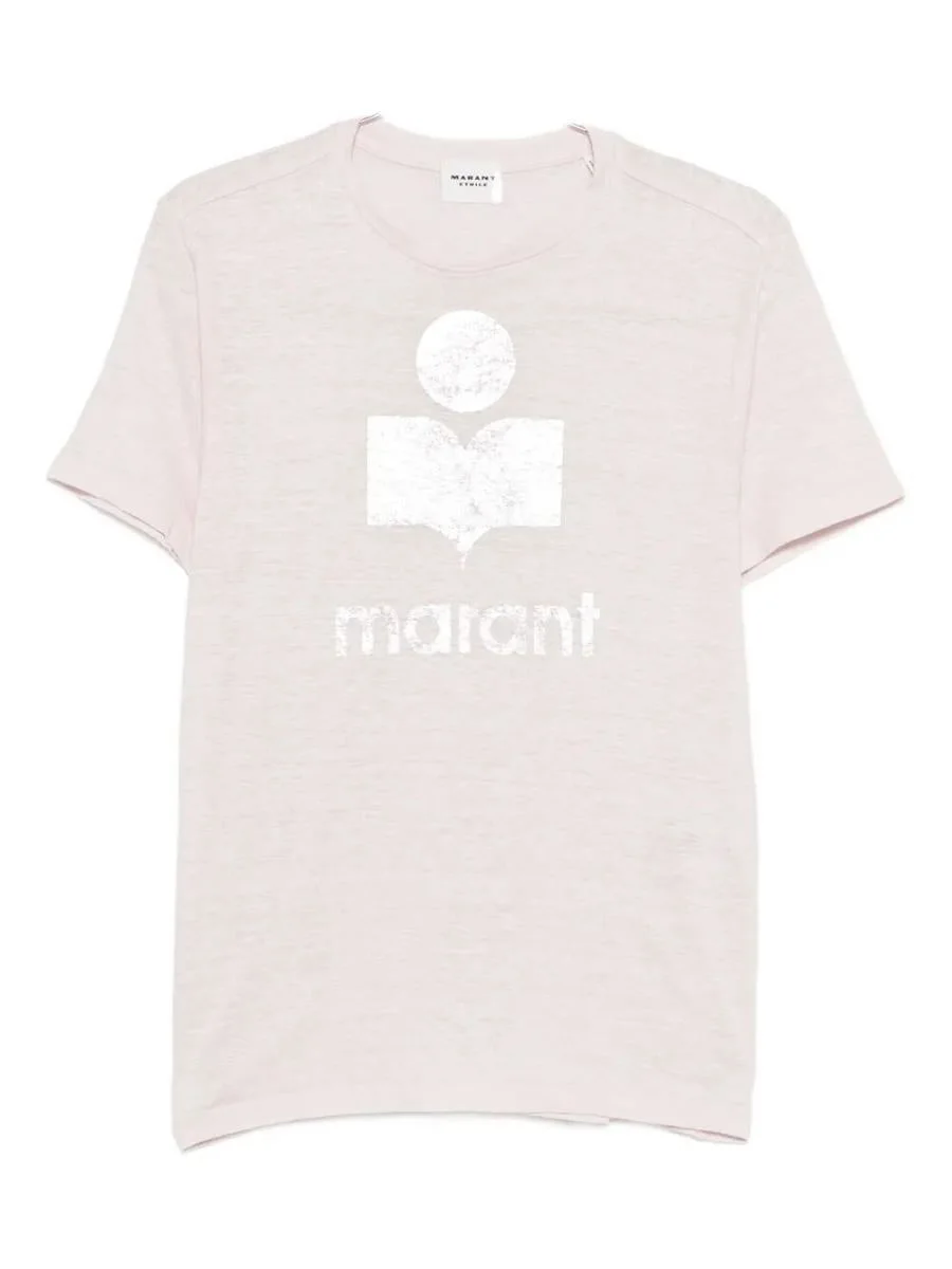 Isabel Marant Étoile Zewel Shiny Logo T-Shirt Clothing - 1
