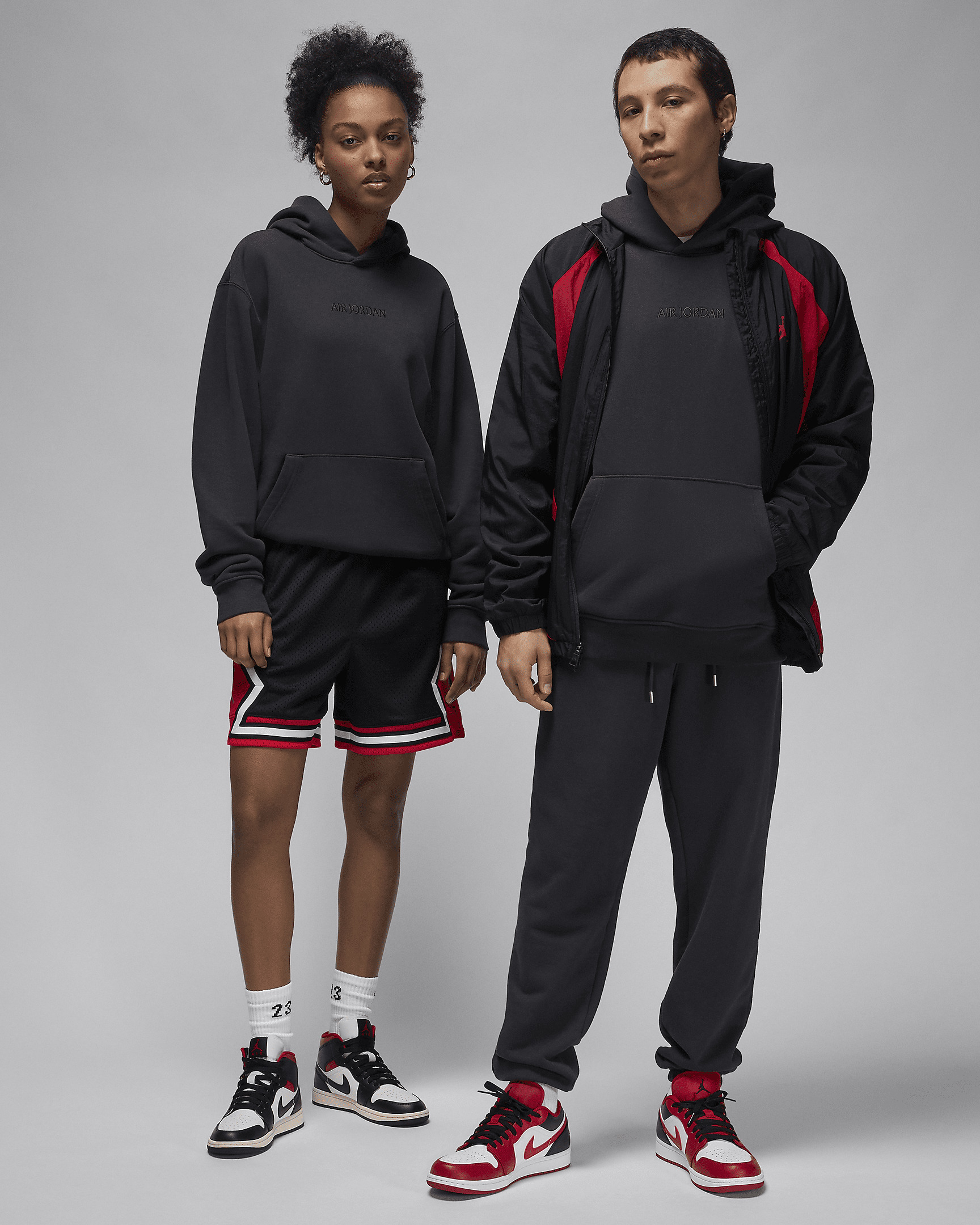 Men's Air Jordan Wordmark Fleece Hoodie - 7