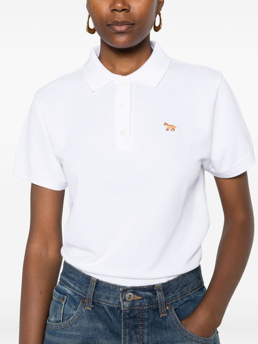 fox-embroidered polo shirt - 5