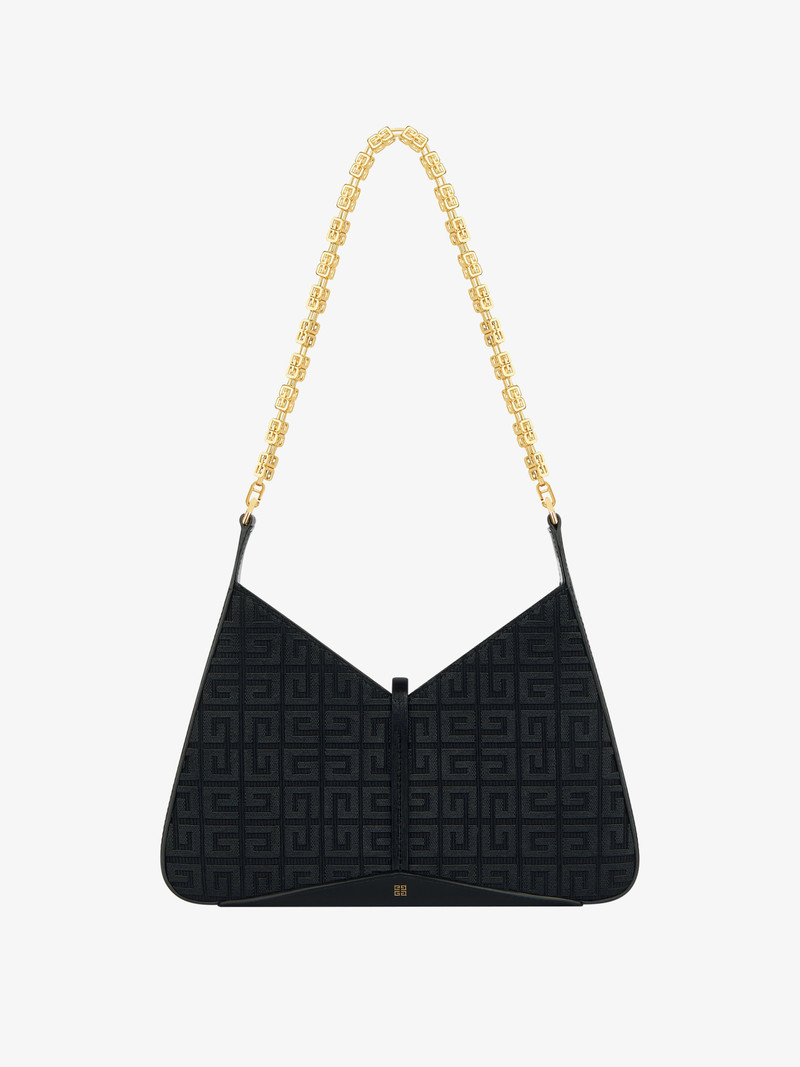 SMALL CUT OUT BAG IN 4G EMBROIDERY WITH CHAIN 5