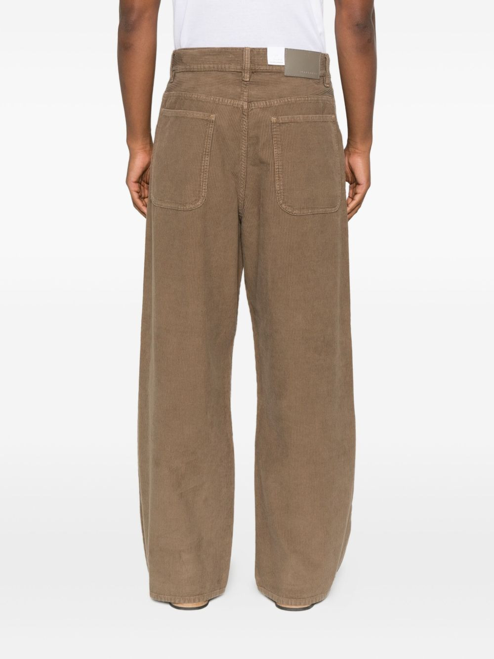 corduroy wide-leg jeans - 4