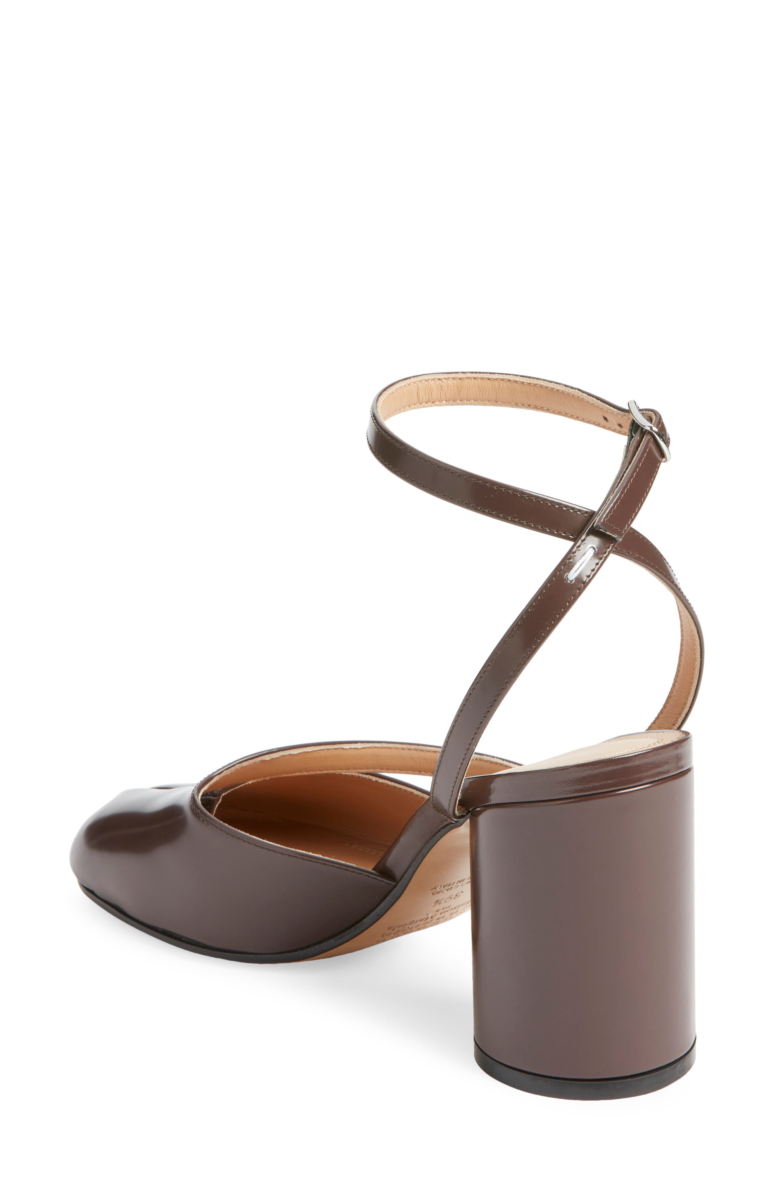 Maison Margiela Tabi Ankle Strap Pump in Moka at Nordstrom - 2