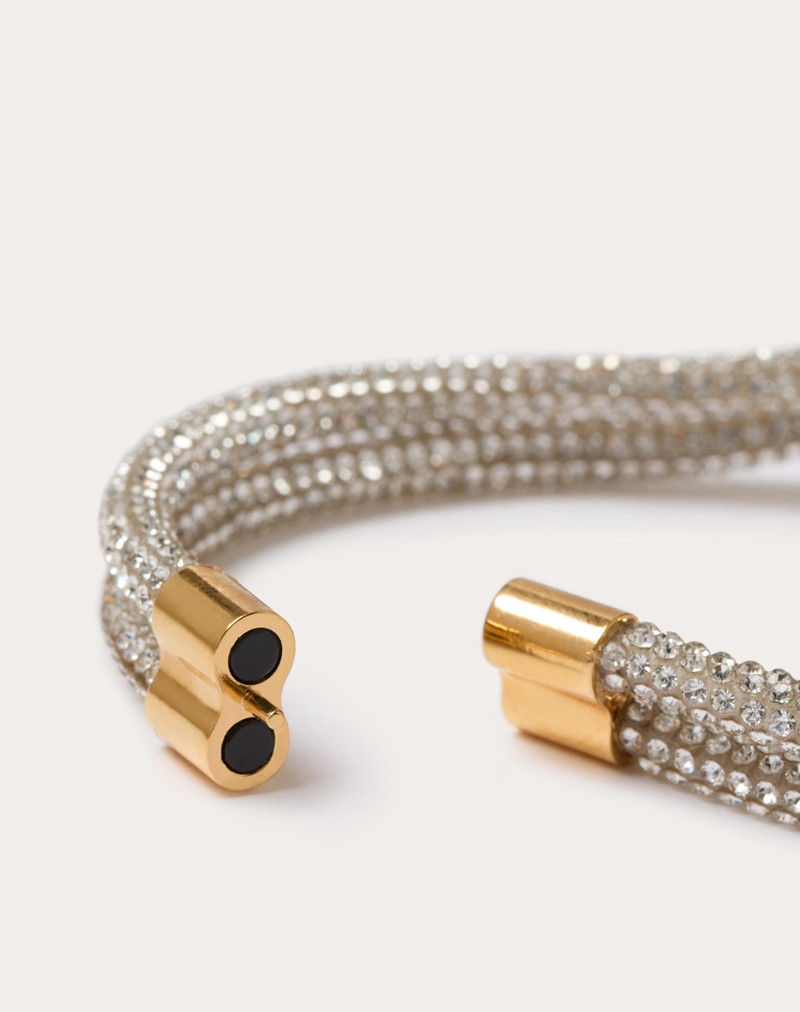 THE BOLD EDITION VLOGO ROPE, RHINESTONE AND METAL BRACELET 4
