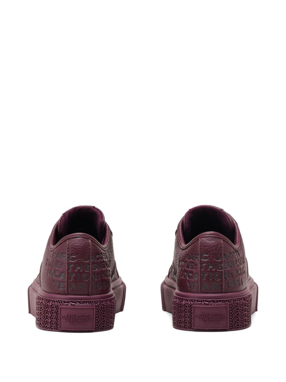 embossed-logo platform sneakers - 3