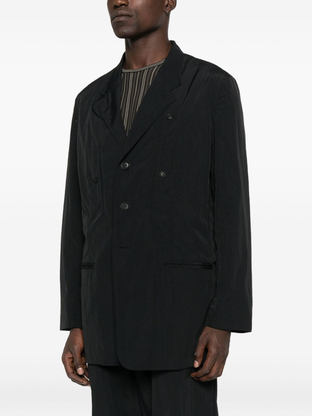 three-button pocket coat - 2