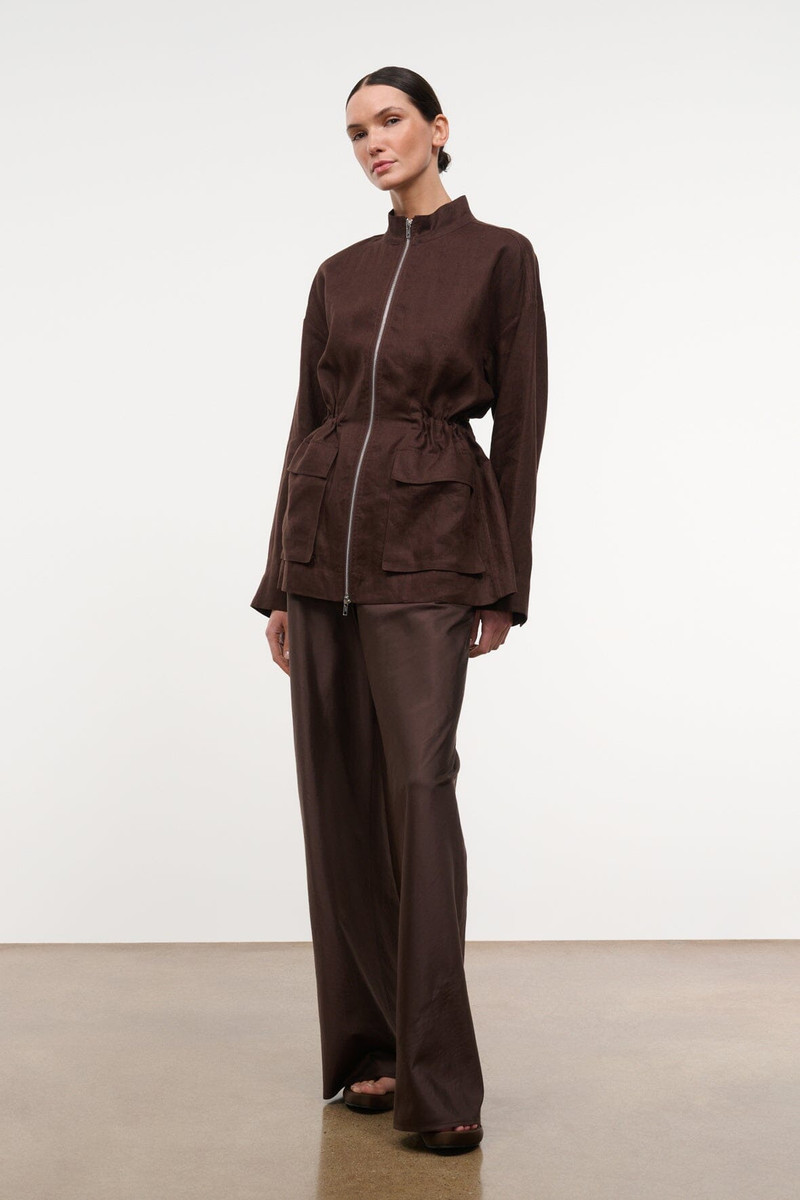 STAUD REED LINEN JACKET ROOT 3