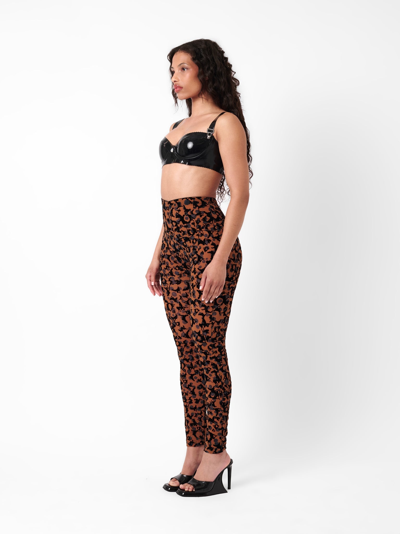 KNOCKOUT LEGGINGS BROWN LEOPARD PRINT - 4