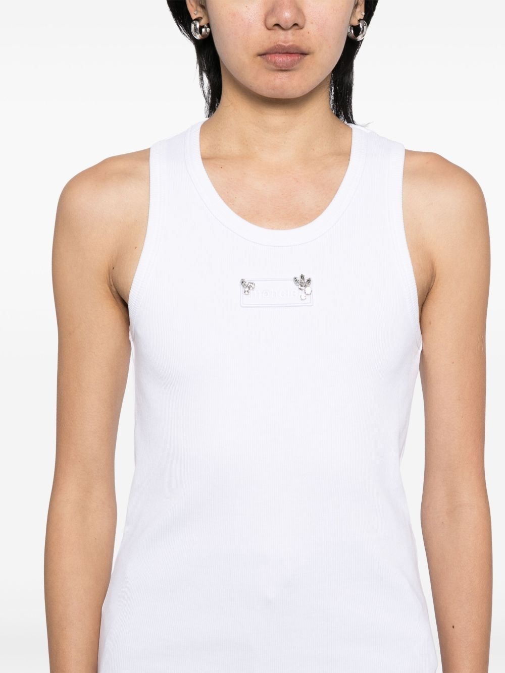 logo-patch tank top - 5