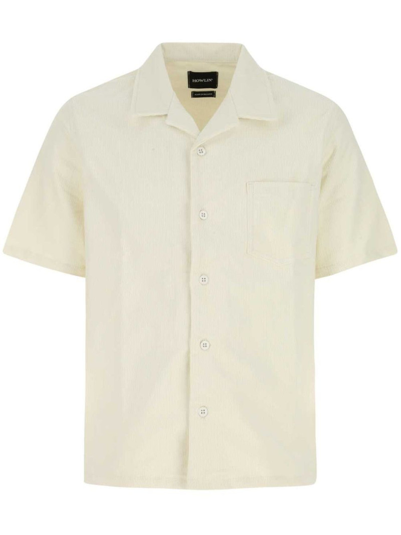 short-sleeve corduroy cotton shirt 1