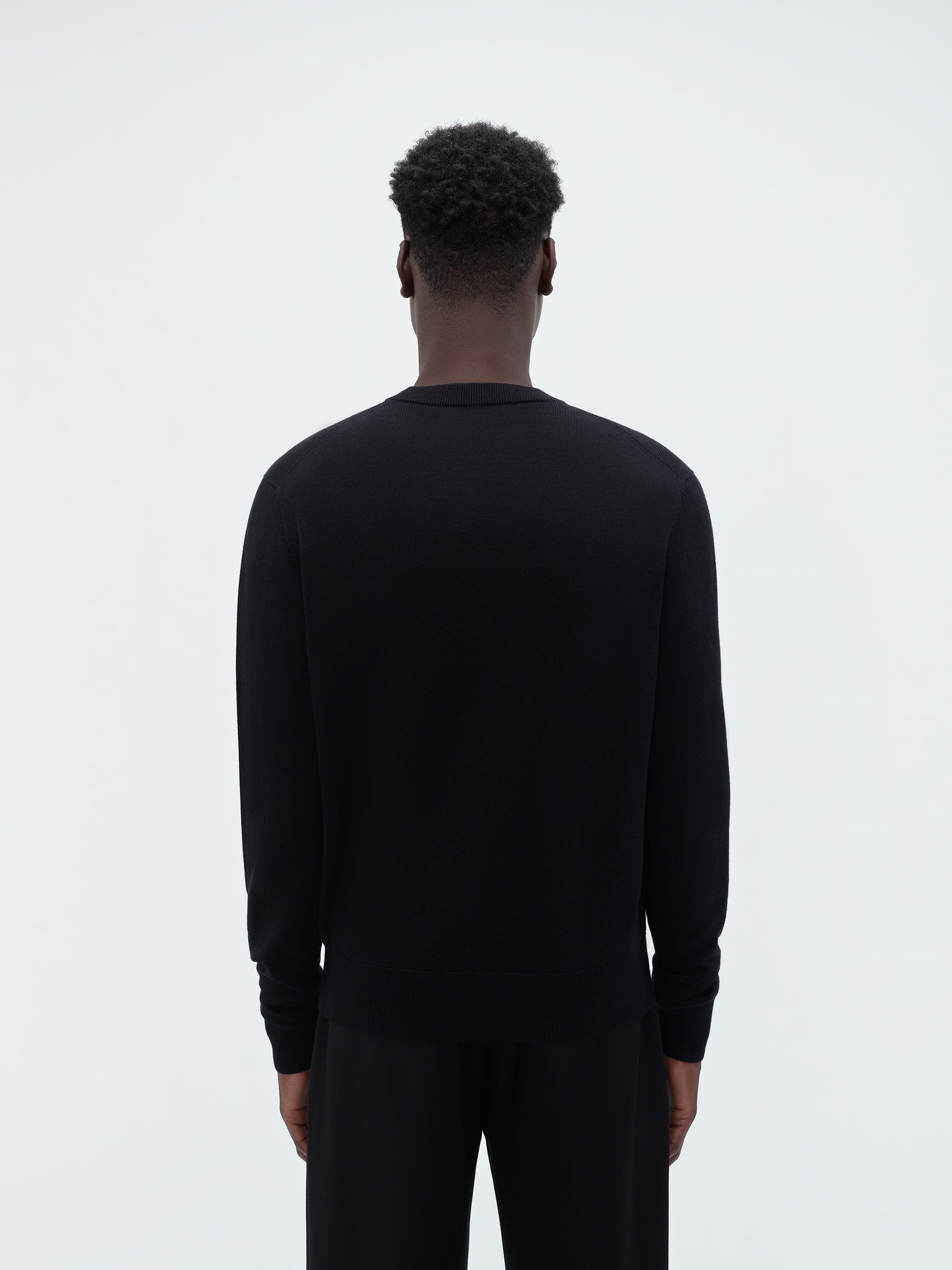 LONG SLEEVE CREW-BLACK - 5