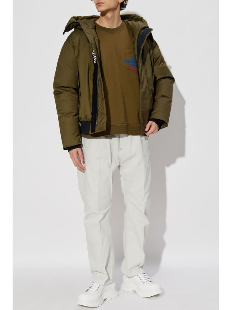 DSQUARED2 logo-print sweatshirt outlook