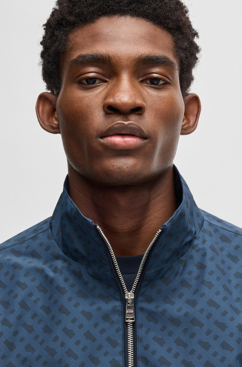 WATER-REPELLENT JACKET WITH MONOGRAM PATTERN 5