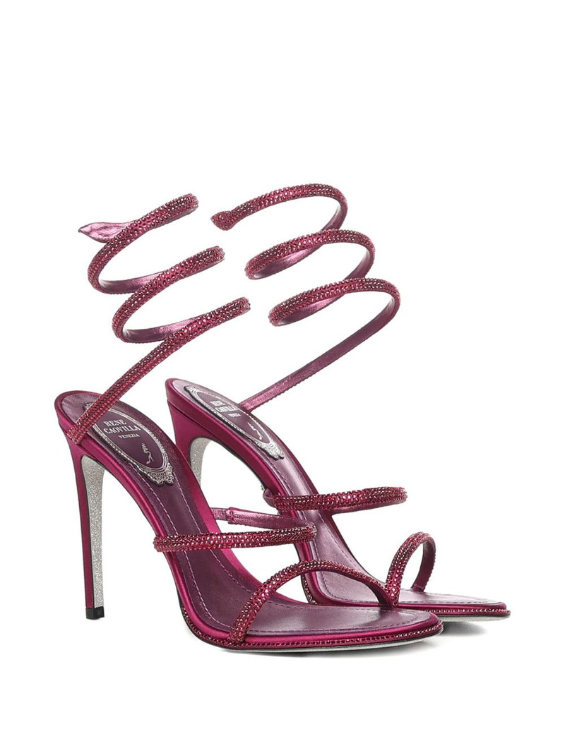 RENE CAOVILLA 105mm Cleo Porpora stiletto-heel sandals outlook