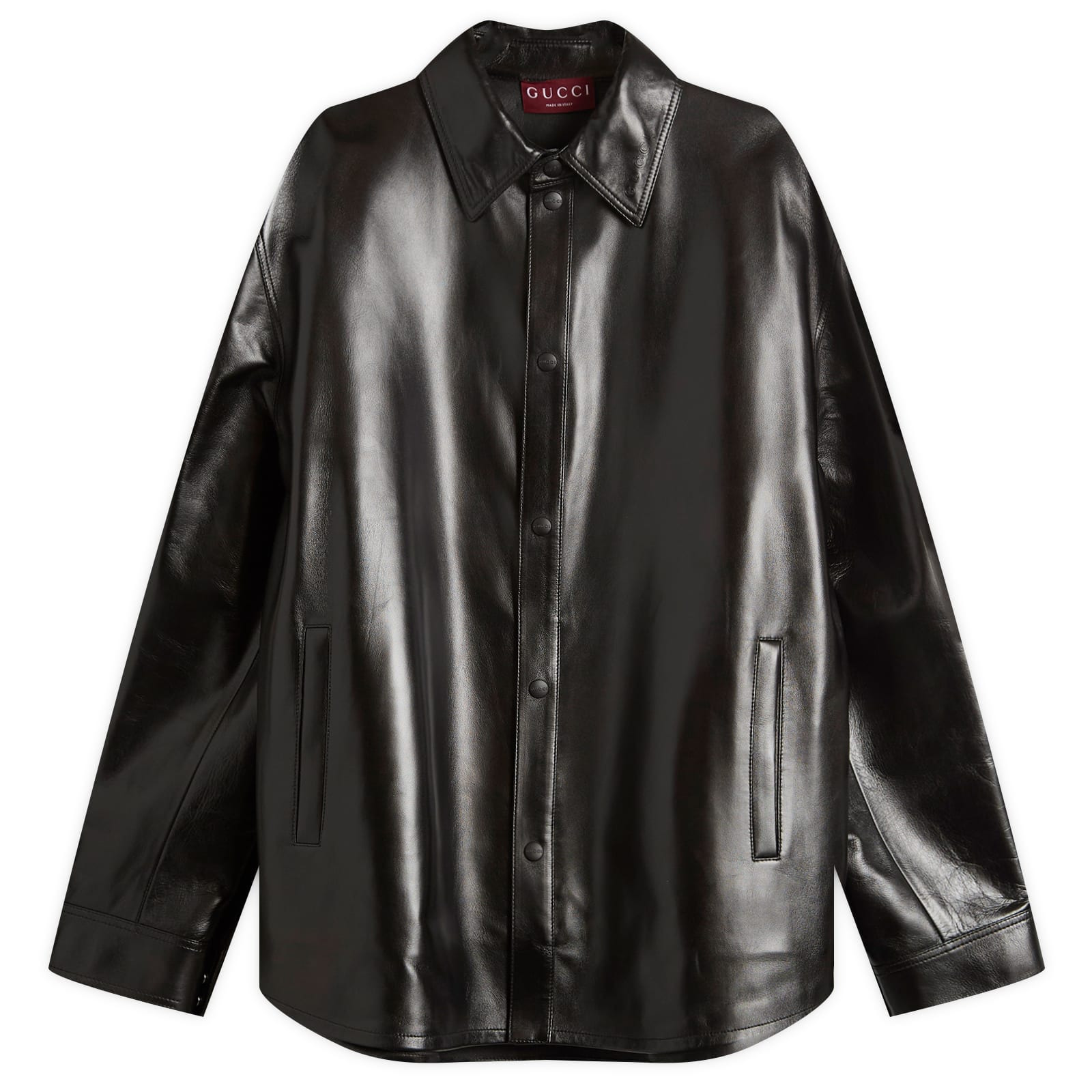 Gucci Soft Nappa Leather Overshirt - 1
