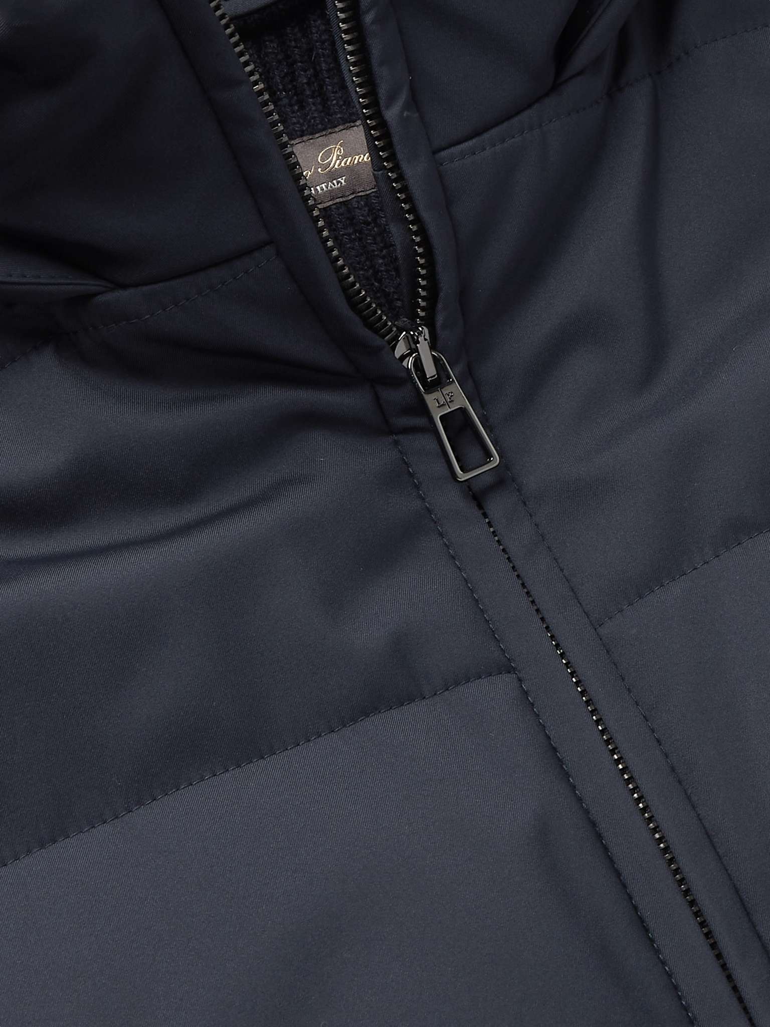 Cashmere-Trimmed Quilted Softshell Hooded Jacket - 5