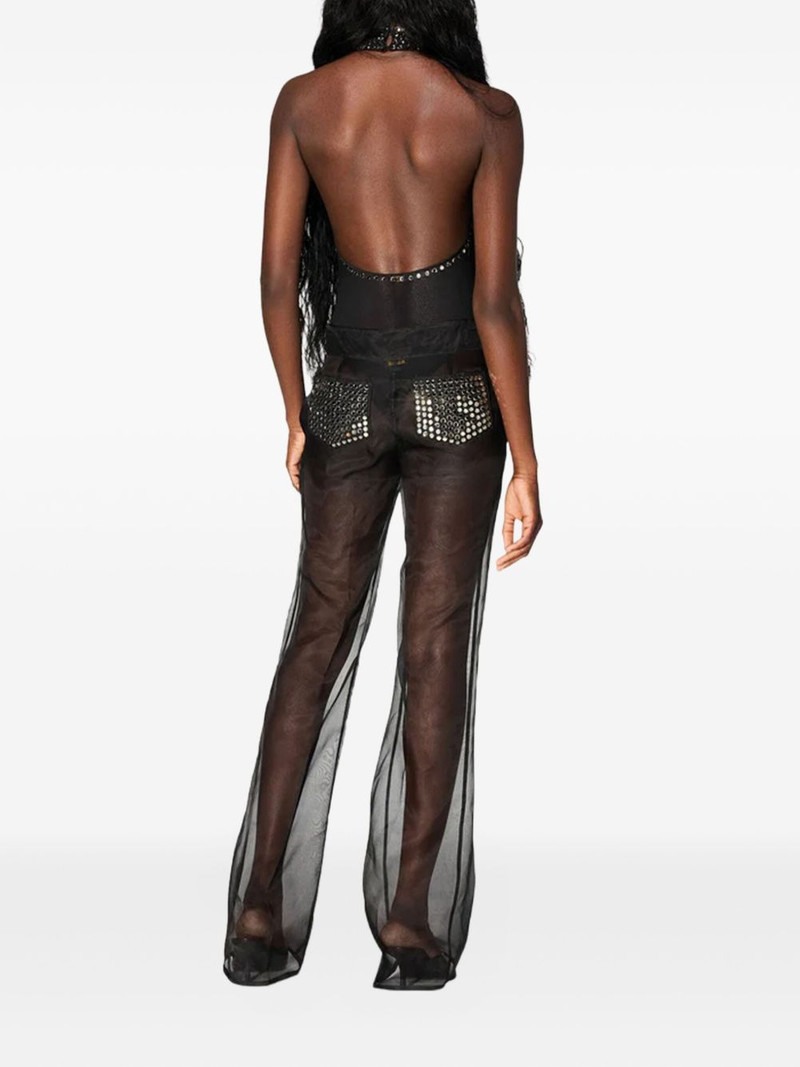 Oséree Crystal-embellished turtleneck bodysuit outlook