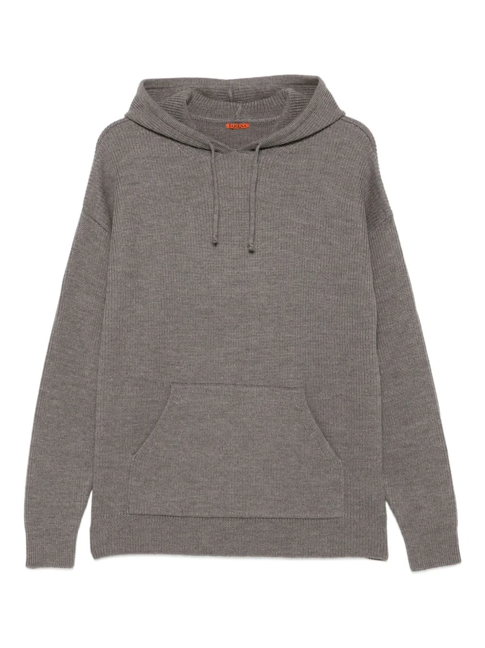wool long-sleeve hoodie - 1