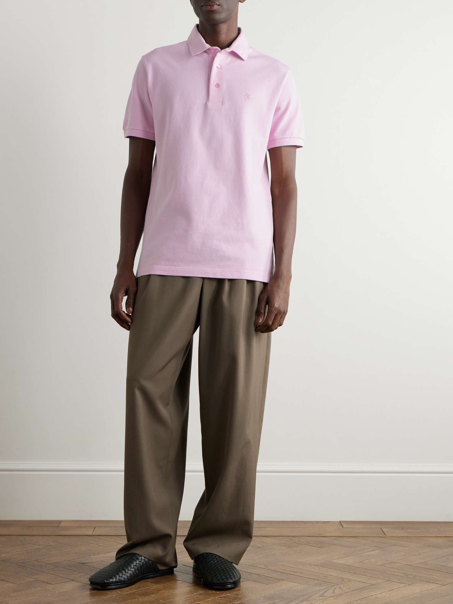 Logo-Embroidered Cotton-Piqué Polo Shirt - 2