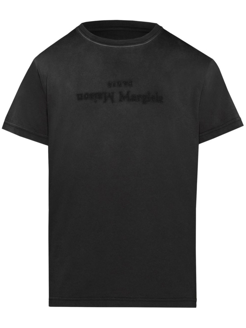 Reverse logo-print cotton T-shirt 1