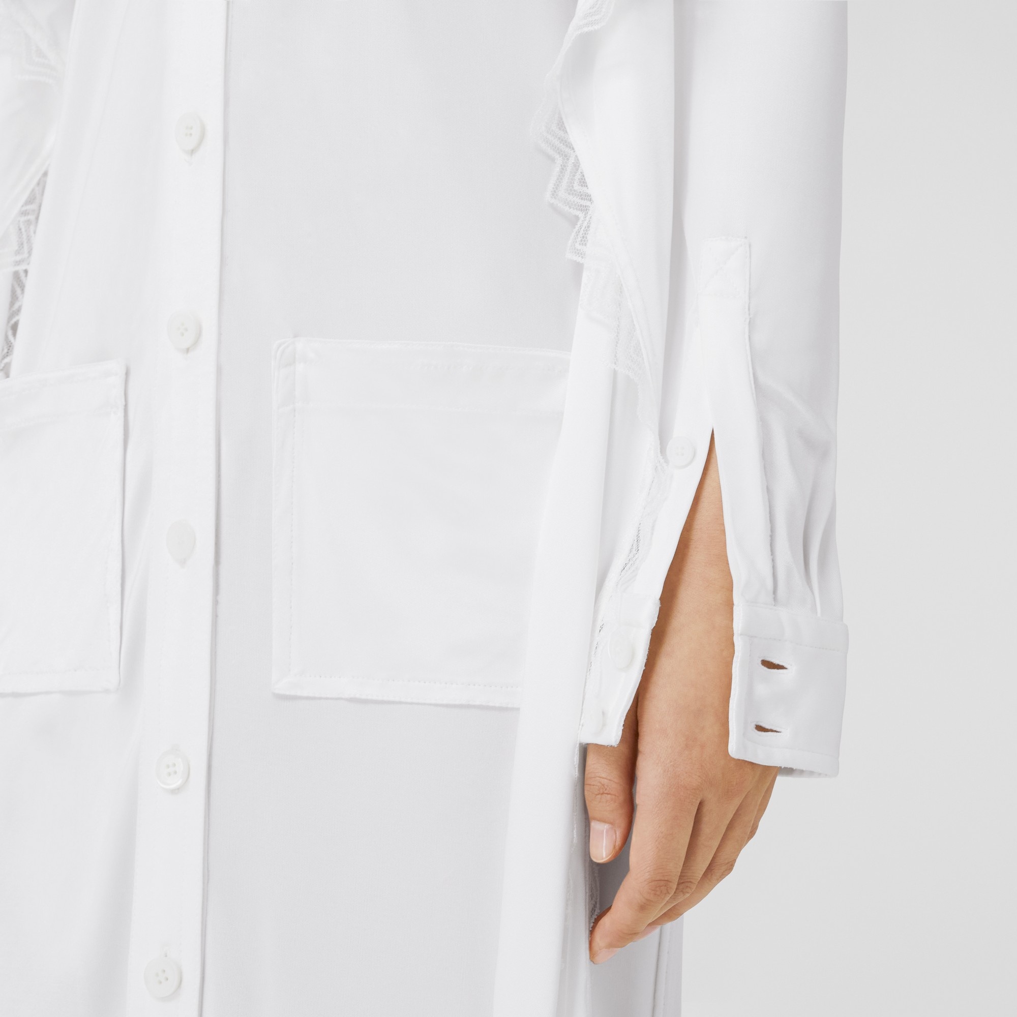 Viscose Jersey Reconstructed Shirt Dress - 5
