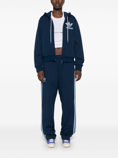 adidas x Wales Bonner logo-flocked hoodie outlook